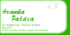 aranka paldia business card